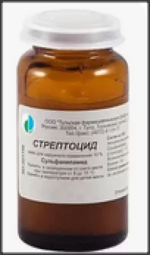 Мазь стрептоцидовая Флакон 10% 25г