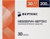 Мебеверин Капсулы 200мг №30 от Вертекс ЗАО