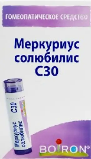 Меркуриус солюбилис Ганеманни гранулы гомеопатические Разведение С30 4г