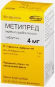 Метипред Таблетки 4мг №30 от Не определен
