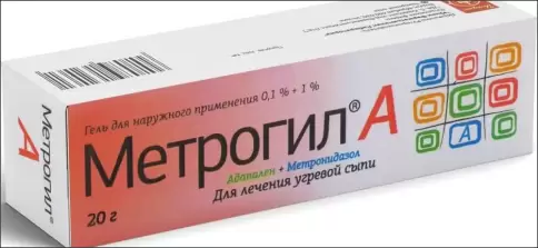 Метрогил А Гель д/наружн.прим. 0.1%+1% 20г