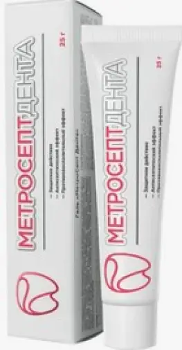 Метросепт Дента Гель 25г произодства Кок Рош Лаб.