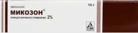 Микозон Крем 2% 15г произодства Аджио Фармасьютикалз Лтд.