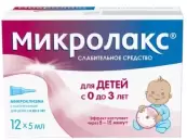 Микролакс для детей Р-р д/рект.прим. 5мл №12 от Фармация и Апджон Н.В./С.А.