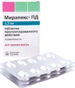 Мирапекс ПД Таблетки 1.5мг №10 от Берингер Ингельхайм