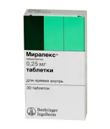 Мирапекс Таблетки 250мкг №30 от Самсон-Фарма на Молодёжной