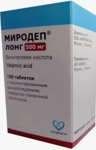 Миродеп лонг Таблетки п/о 500 мг №100