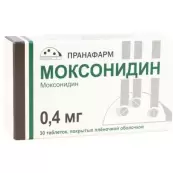 Моксонидин Таблетки п/о 400мкг №30 от Пранафарм ООО