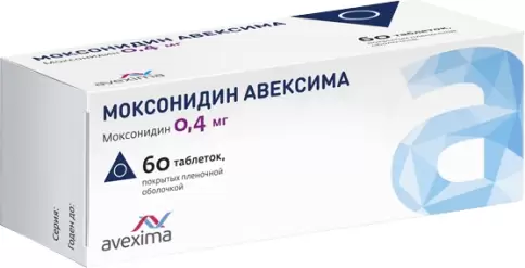 Моксонидин Таблетки п/о 400мкг №60