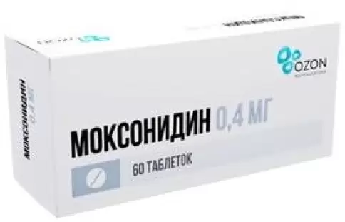 Моксонидин Таблетки п/о 400мкг №60