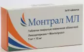 Монтрал МЛ Таблетки 5мг+10мг №30 от Микро Лабс Лтд