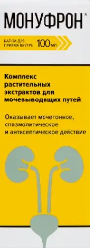 Монуфрон Капли д/приёма внутрь 100мл произодства Грин Сайд ООО