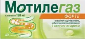 Мотилегаз Форте Капсулы 120мг №40 от Джейтнл ООО