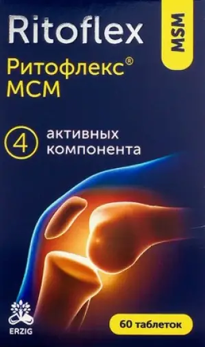 МСМ Ритофлекс Таблетки №60 произодства Фарм Фабрика ОАО