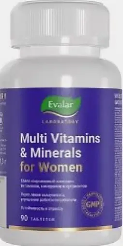 Мультивитамины и минералы женские Эвалар Таблетки п/о №90 произодства Эвалар ЗАО