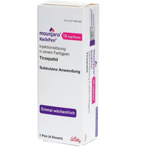 Мунджаро (Mounjaro) КвикПен Р-р д/п/к введ., шпр-ручка 10мг/доза 4дозы №1
