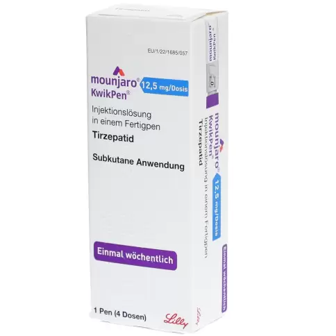 Мунджаро (Mounjaro) КвикПен Р-р д/п/к введ., шпр-ручка 12.5мг/доза 4дозы №1