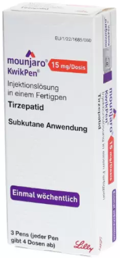 Мунджаро (Mounjaro) КвикПен Р-р д/п/к введ., шпр-ручка 15мг/доза 4дозы №3