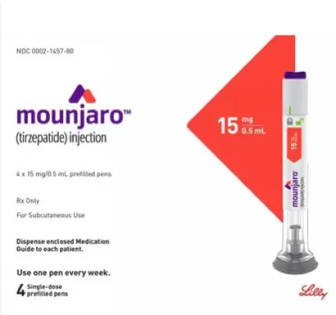 Мунджаро (Mounjaro) Р-р д/п/к введ., шпр-ручка 15мг/0.5мл №4 в Ростове-на-Дону