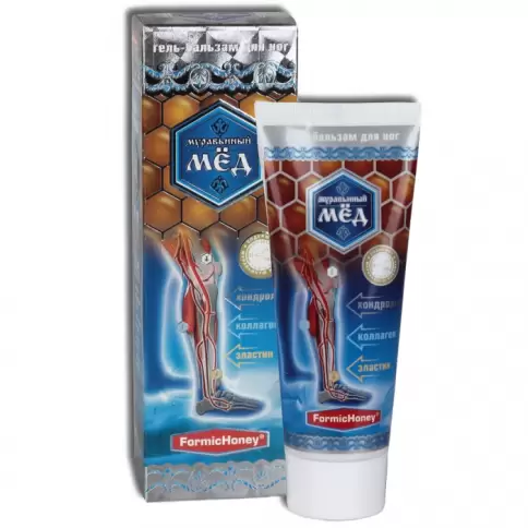 Муравьиный мёд гель-бальзам для ног вены и суставы Туба 70г произодства Шустер Фармасьютикал
