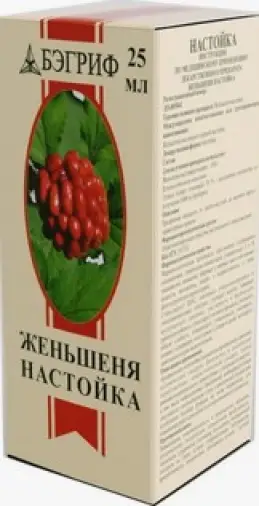 Настойка женьшеня