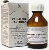 Настойка женьшеня Флакон 25мл от Ф. фабрика (Тула)
