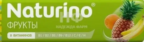 Натурино карамель с соком фруктов Упаковка 36.4г произодства Суит Лайф