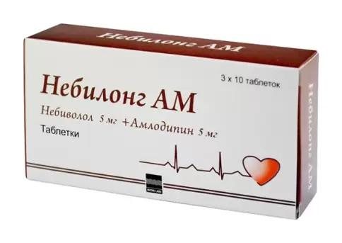 Небилонг АМ Таблетки 5мг+5мг №30 произодства Микро Лабс Лтд