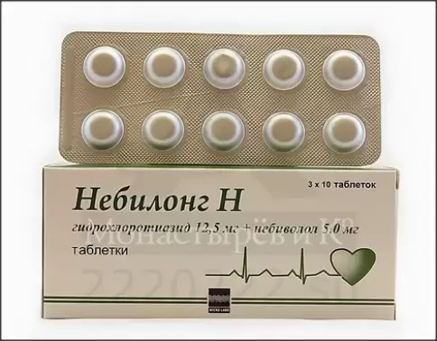 Небилонг Н Таблетки 12.5мг+5мг №30 произодства Микро Лабс Лтд