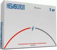 Небиволол Таблетки 5мг №28 от Магнит Аптека Кронштадтский б-р 30 Б