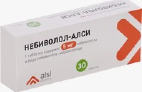 Небиволол Таблетки 5мг №30 произодства Алси Фарма ЗАО