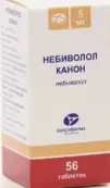Небиволол Таблетки 5мг №56 от Канонфарма Продакшн ЗАО
