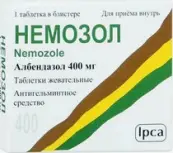 Немозол Таблетки жевательные 400мг №1 от Ипка Лабораториз Лтд.