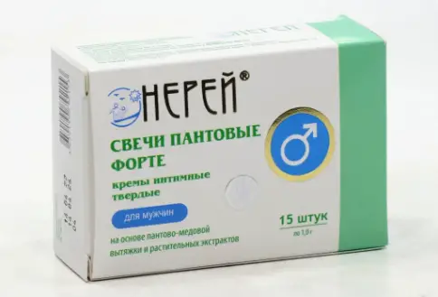 Нерей свечи пантовые форте для мужчин Крем порционный 1г №15 произодства Сашера-Мед