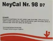 NeyCal Nr 98 D7 Нейкал №98 Д7 гомеопатическое средство, экстракты церебрального лизата говядины (20%), эпифиза (40%), диэнцефалона (20%) и плаценты (20%) Р-р д/инъекций 2мл №5 от Не определен