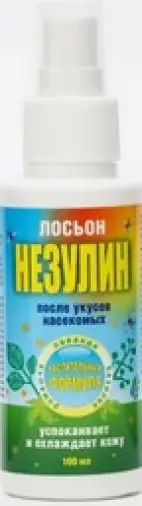 Незулин лосьон после укусов насекомых Флакон 100мл произодства ВИС ООО