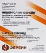 Ницерголин Ампулы 4мг 5мл №5 от Брынцалов А