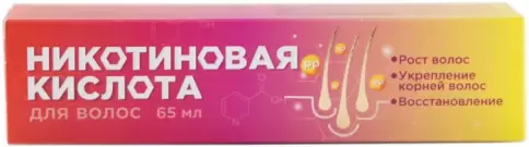 Никотиновая кислота косметическое средство для волос Флакон 65мл произодства Мирролла ООО