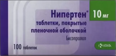 Аналог Бисопролол: Нипертен