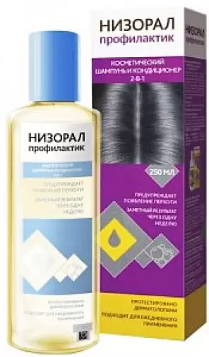 Низорал Профилактик космет.шампунь и кондиц.2-в-1 Флакон 250мл в Люберцах
