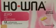 Но-шпа Дуо Таблетки 40мг+500мг №12 от Аптека Альякс