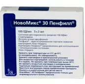 НовоМикс 30 Пенфилл Картридж 100 ЕД/мл 3мл №5 от Ново Нордиск