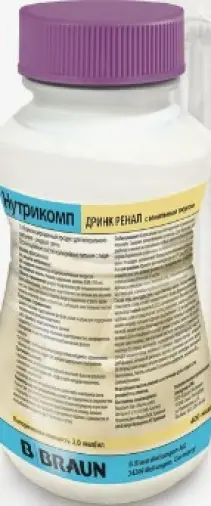 Нутрикомп Дринк Ренал Бутыль 200мл произодства Нутрихем Диэт унд Фарма ГмбХ