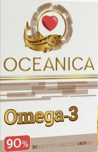 Океаника Омега 3 Капсулы 90% 1400мг №30 произодства Мирролла ООО