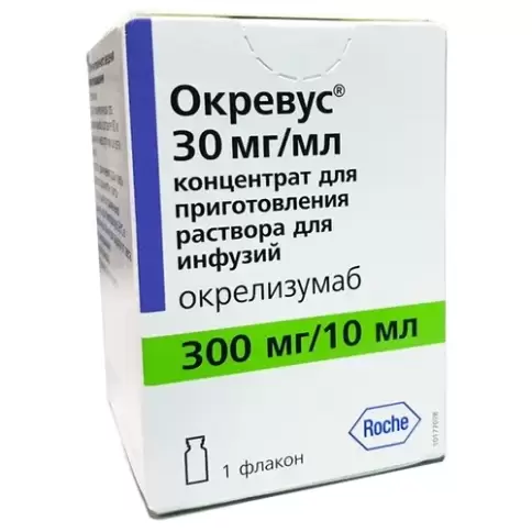 Окревус Концентрат д/инф.р-ра 30мг/мл 10мл произодства Ф. Хоффманн-ля Рош Лтд.