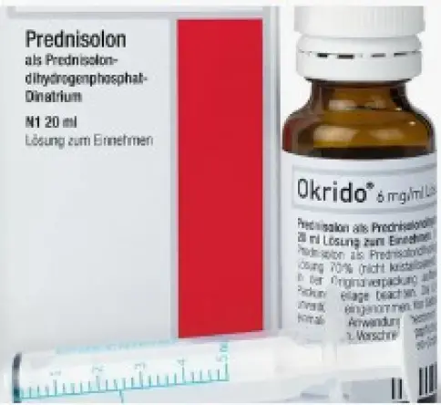 Okrido Окридо Преднизолон Капли 6мг/мл 20мл №1 произодства Германия