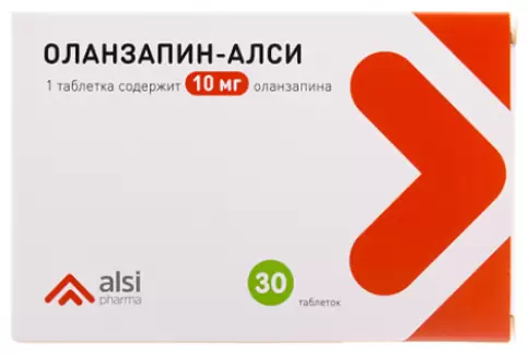 Оланзапин Таблетки 10мг №30 произодства Алси Фарма ЗАО