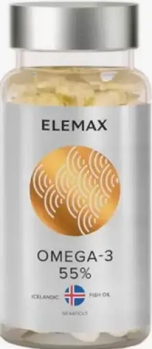 Омега-3 55% Elemax Капсулы 790мг №90 произодства Сибфармконтракт