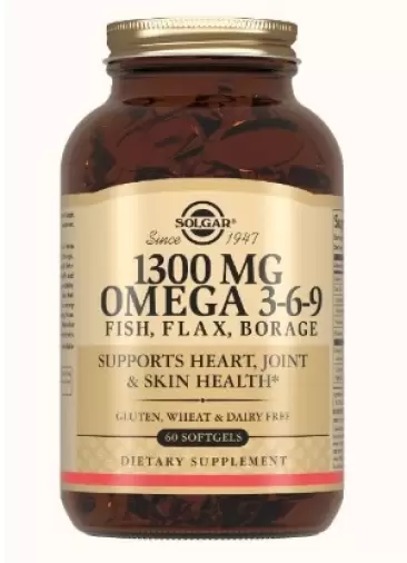 Омега-3-6-9 Капсулы 1300мг №60 произодства Солгар
