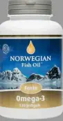 Омега-3 Форте Норвегиан Фиш Ойл NFO Капсулы 1384мг №120 от Лиси